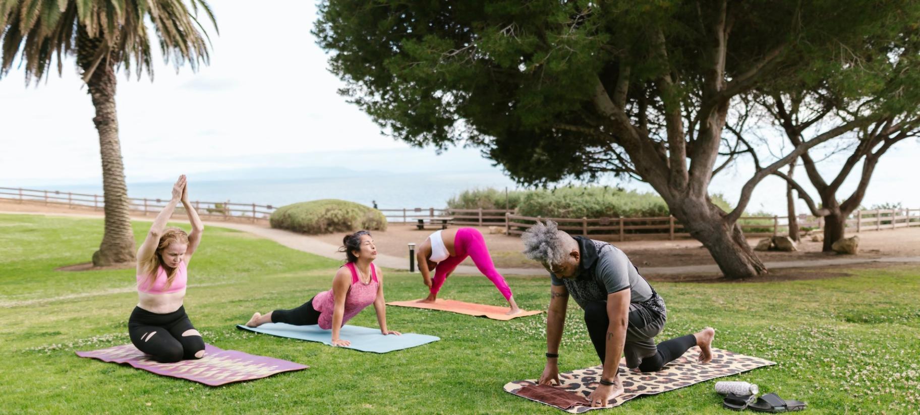 Yoga-Praxis in ruhiger Umgebung